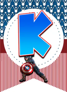 abecedario: K alphabet K: alfabeto "Capitán América" Capitão América Captain America