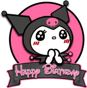 KUROMI cake topper Happy Birthday