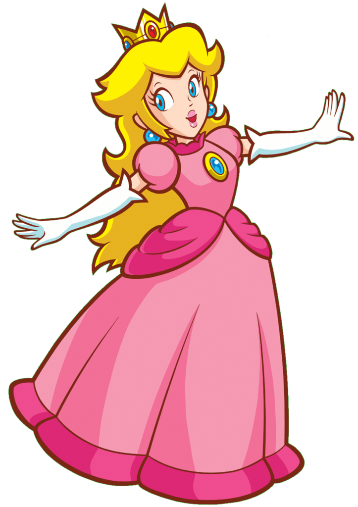 Princesa Peach cute de mario bros para imprimir