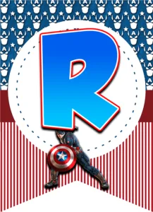 abecedario: R alphabet R: alfabeto "Capitán América" Capitão América Captain America