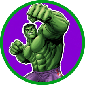 Sticker Hulk para imprimir