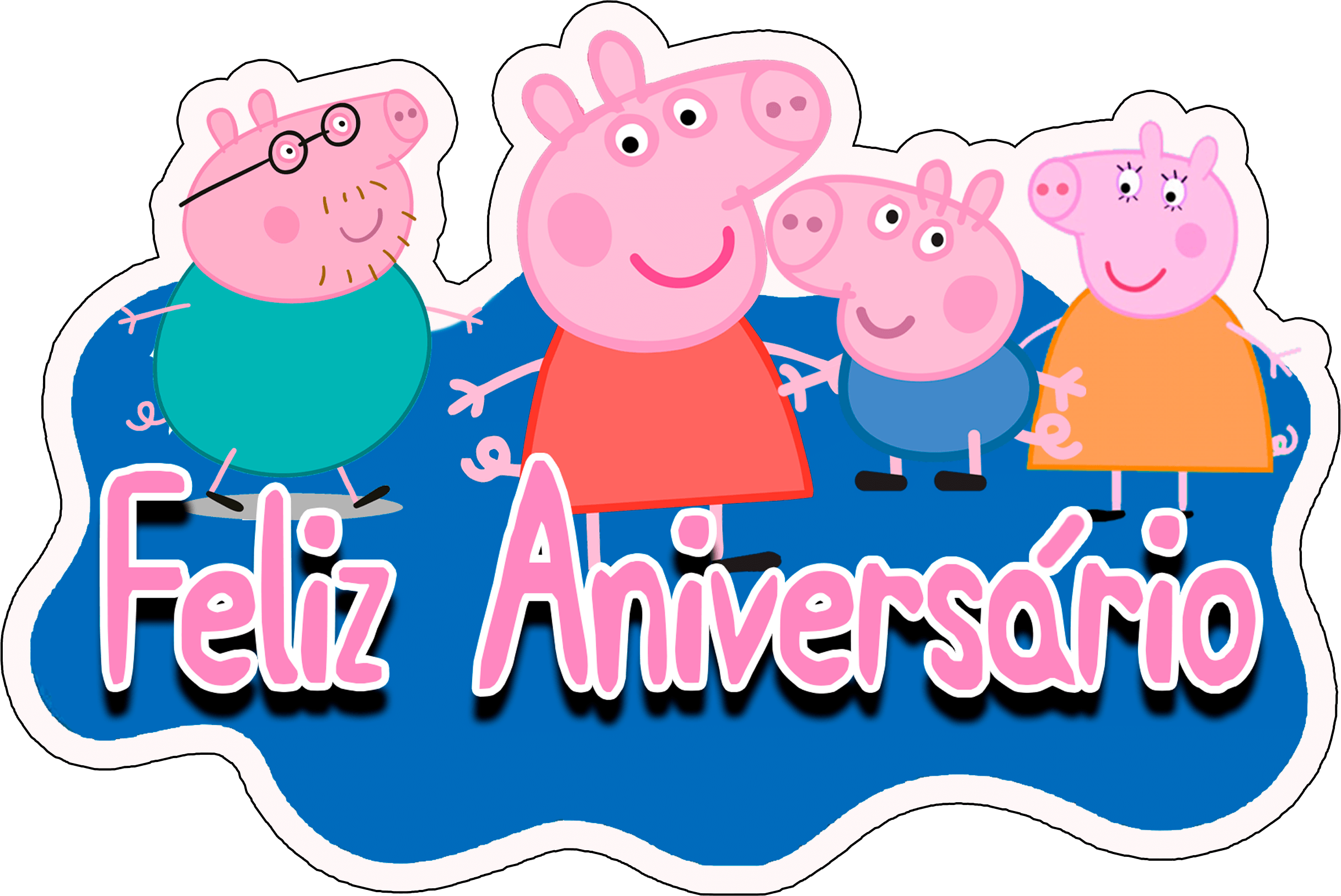 Topper de bolo Peppa Pig