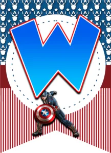 abecedario: W alphabet W: alfabeto "Capitán América" Capitão América Captain America