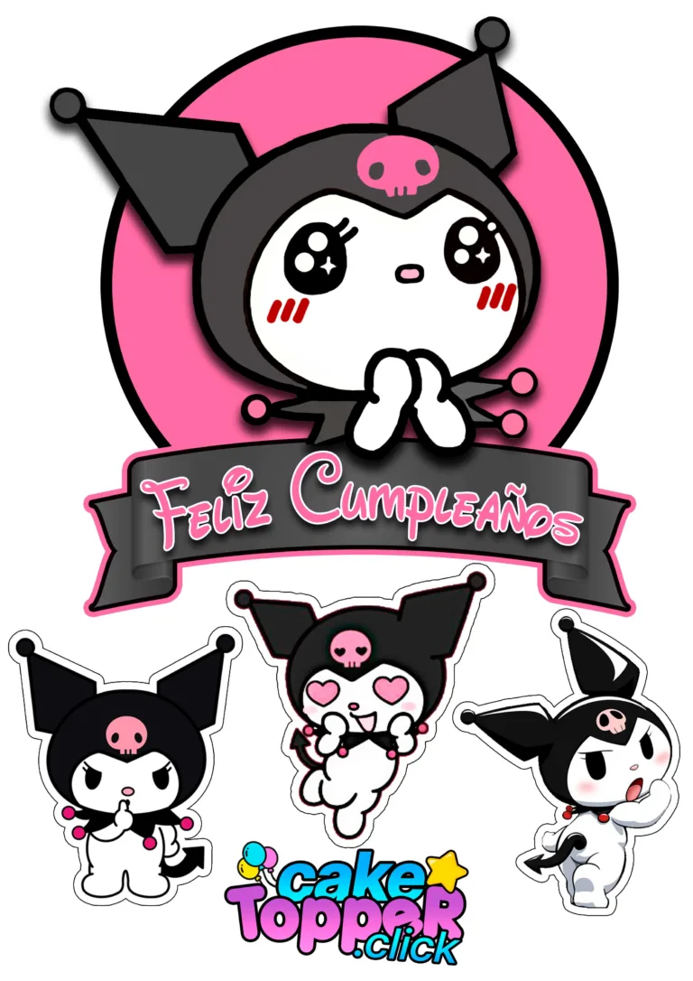 Cake topper de Kuromi