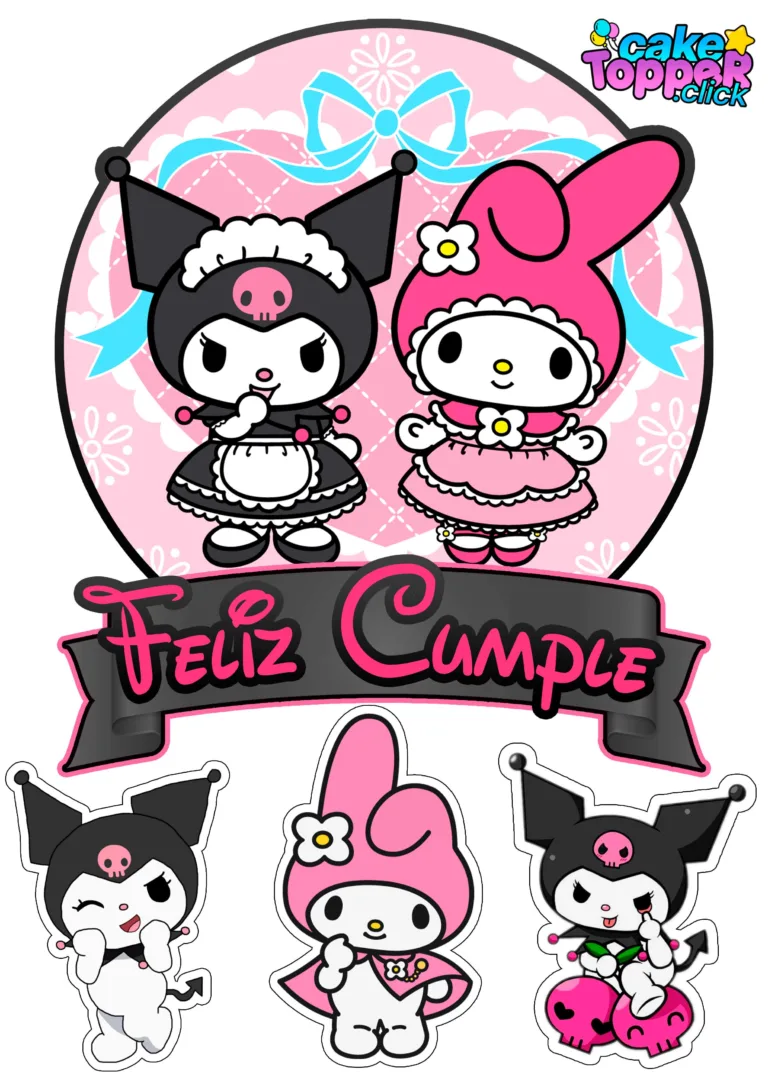 Cake topper de Kuromi