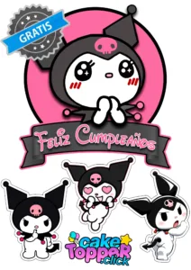 topper-feliz-cumpleaños-de-kuromi