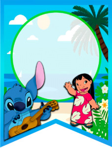 Banderin_Flâmulas_Pennants Lilo Stitch