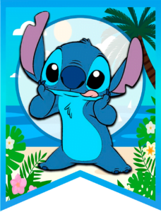 Banderin_Flâmulas_Pennants Stitch Lilo and Stitch Pennants to print