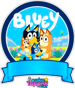 Bluey Cake Topper Bluey PNG