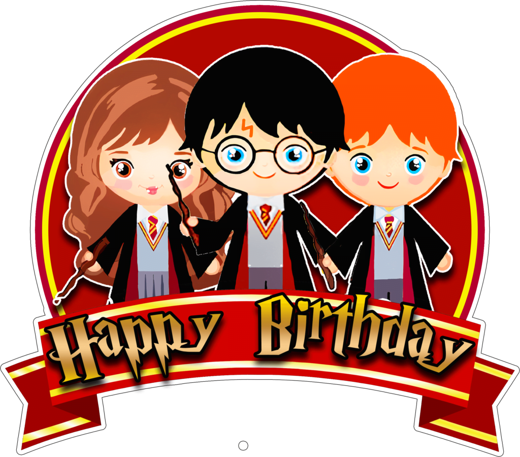 Harry Potter Cake topper Happy Birthday