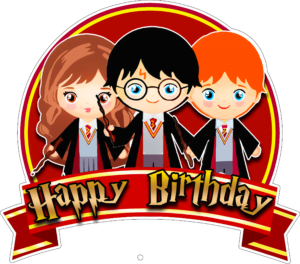 Harry Potter Cake topper Happy Birthday