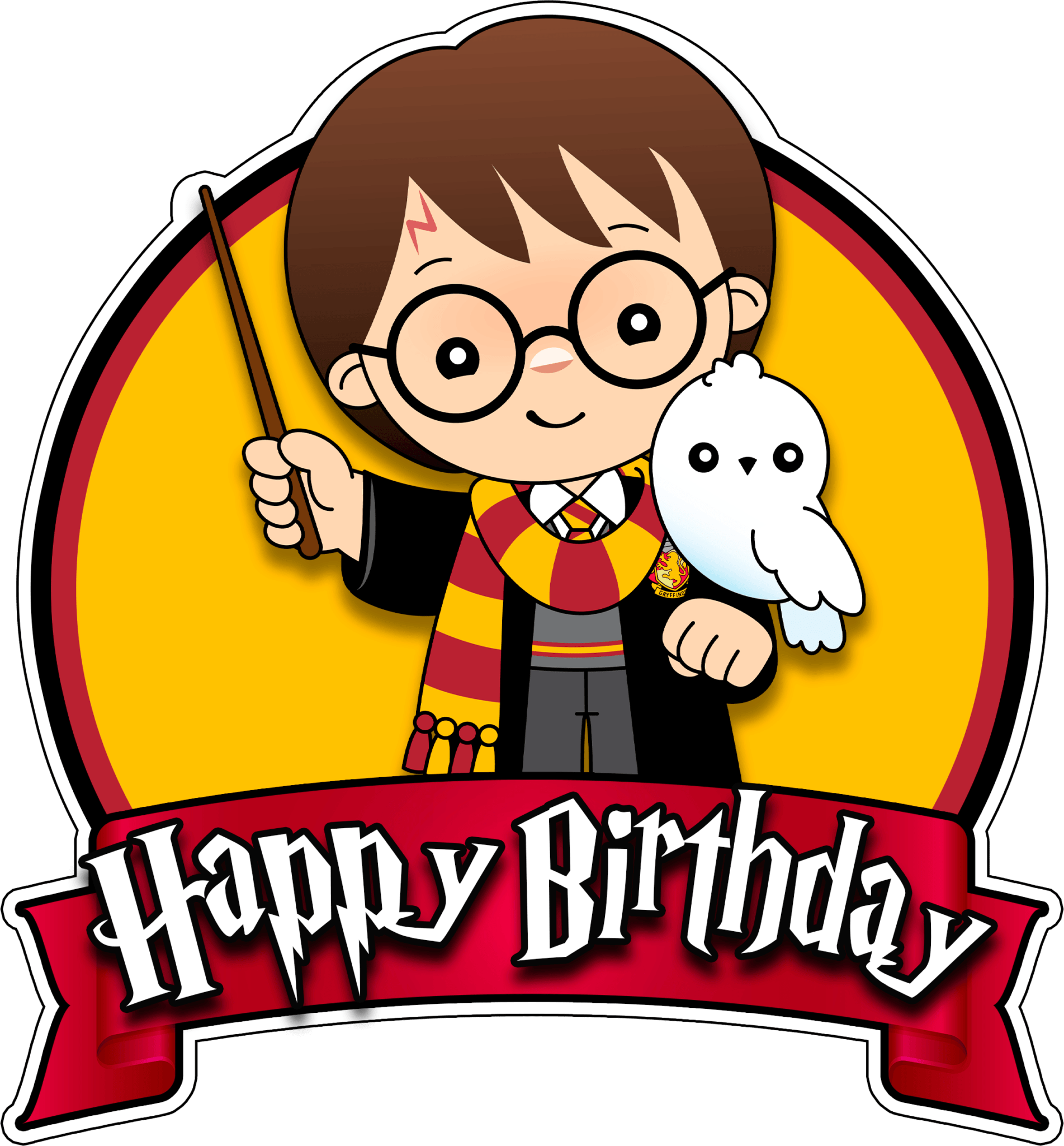 Harry Potter: Free Cake Toppers, Stickers, PNG and Pennants!!