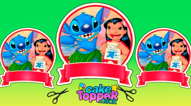 Cake Toppers Lilo & Stitch to print