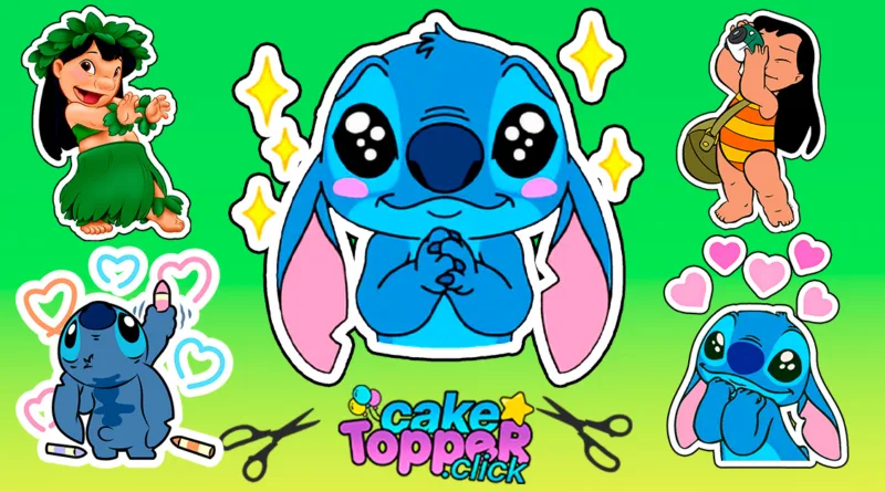 Cupcakes PNG de Lilo & Stitch