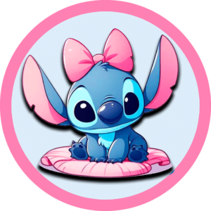 Stitch Girl Niña minina rose stickers stitch whatsapp