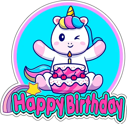 Pink magical unicorn image or picture print birthday cake design ideas  decorating tutorial video - YouTube