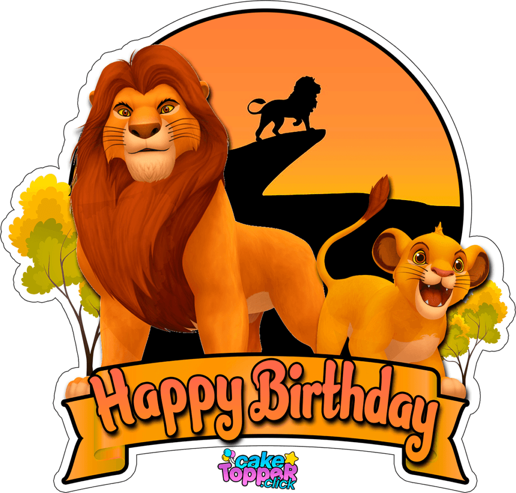 lion king cake topper