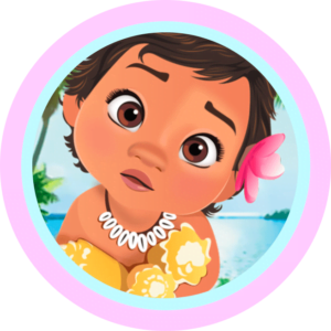 Moana Baby adesivos para imprimir