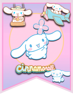 Banderines Cinnamoroll Flags printable