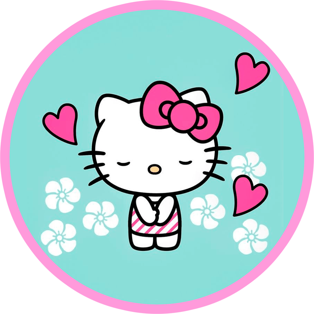kit Hello Kitty Stickers Transparent ClipArt PNG