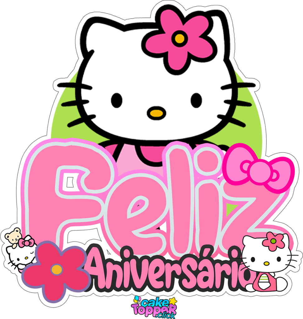 Feliz Aniversário Hello Kitty Kits PNG