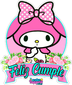 Sanrio My Melody Cake topper printable PNG