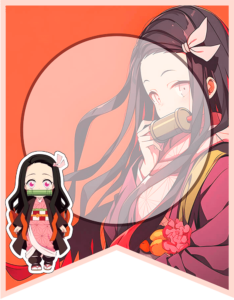 Nezuko Cute banderin Banner