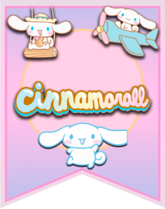 cinnamoroll_png Flags printable banderin