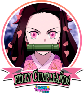 feliz Cumpleaños Demon Slayer Nezuko kimetsu no yaiba PNG