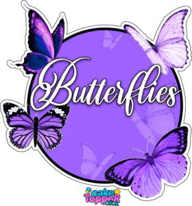 Butterflies Cake Topper PNG