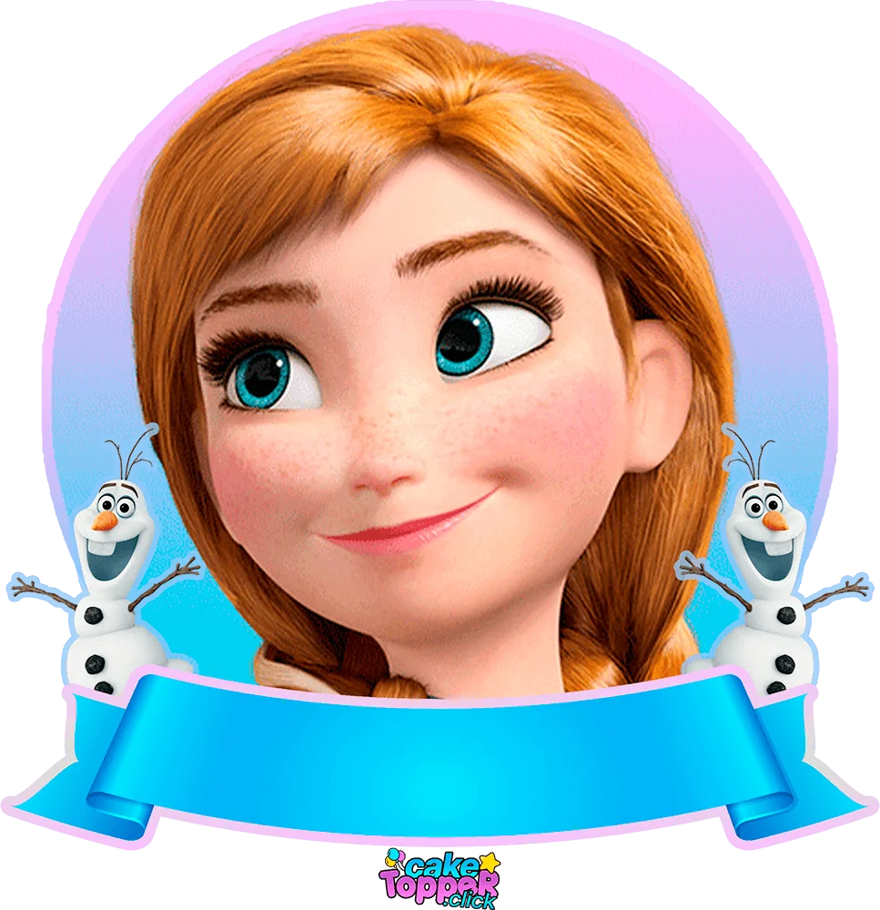 Anna Frozen cake toppers - FREE printable!