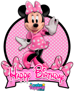 minnie mouse cupcake toppers PNG_minnie mouse cake toppers transparent