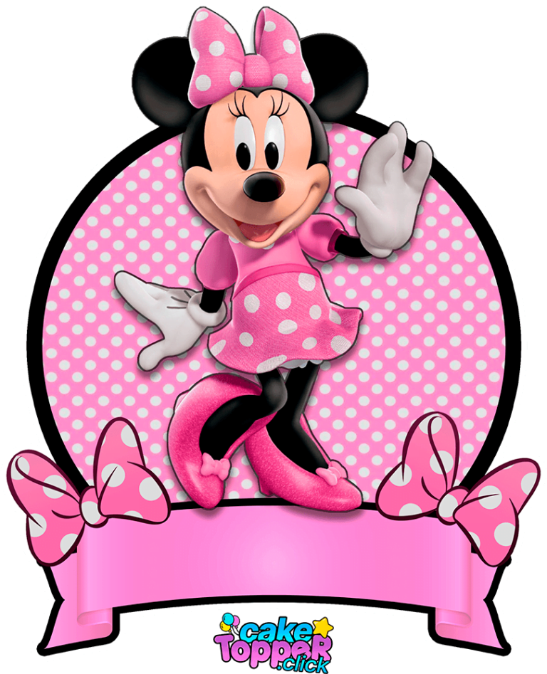 Minnie Mouse Cake Toppers - PRINT FOR FREE!