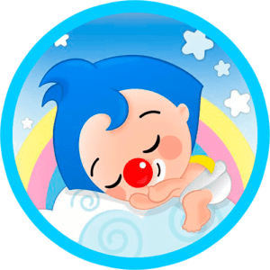 plim plim durmiendo baby Stickers redondo png Transparent