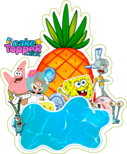 PNG sponge bob cake topper