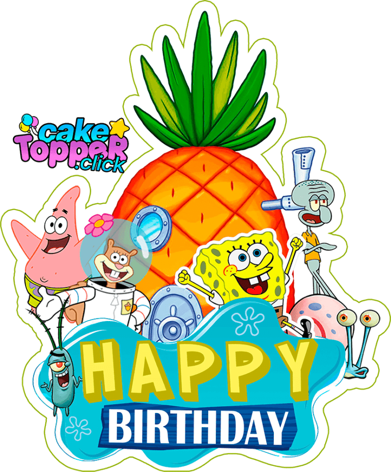 [+3] SpongeBob Cake Toppers - FREE!