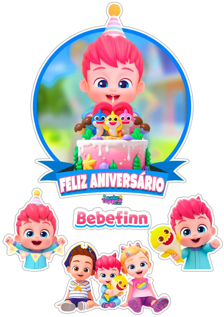 Bebefinn-topo-de-bolo-Feliz-Aniversário-family-pinkfong