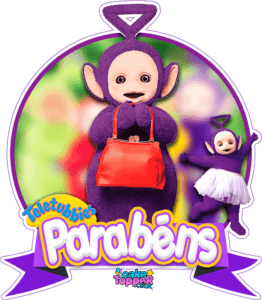 Parabéns topo de bolo tinky winky gratis