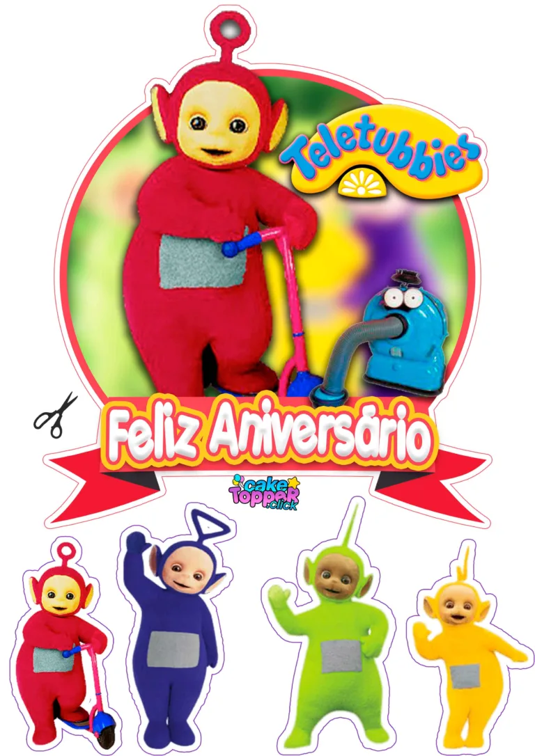 Topo-de-bolo-de-Po-teletubbie