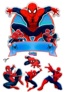 cake-topper-spiderman topper hombre araña