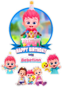 cupcake-Bebefinn-family-pinkfong-cake-topper