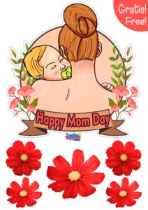 happy-mom-day-printable-ideas Mother's Day Cake Toppers