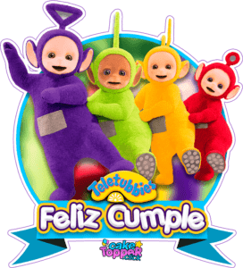 teletubbie cake toppers Feliz Cumple