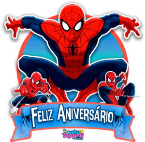 topo de bolo homem aranha png