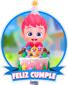 topper bebefinn PNG feliz cumple