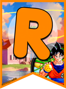 Banderines de Dragon Ball Z Abecedario: R