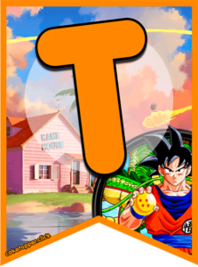 Banderines de Dragon Ball Z Abecedario: T