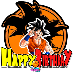 cake topper party dragon ball printable free