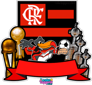 topper de bolo flamengo