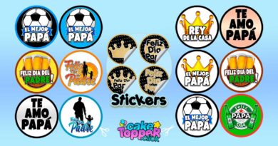Etiquetas Día del Padre Stickers
